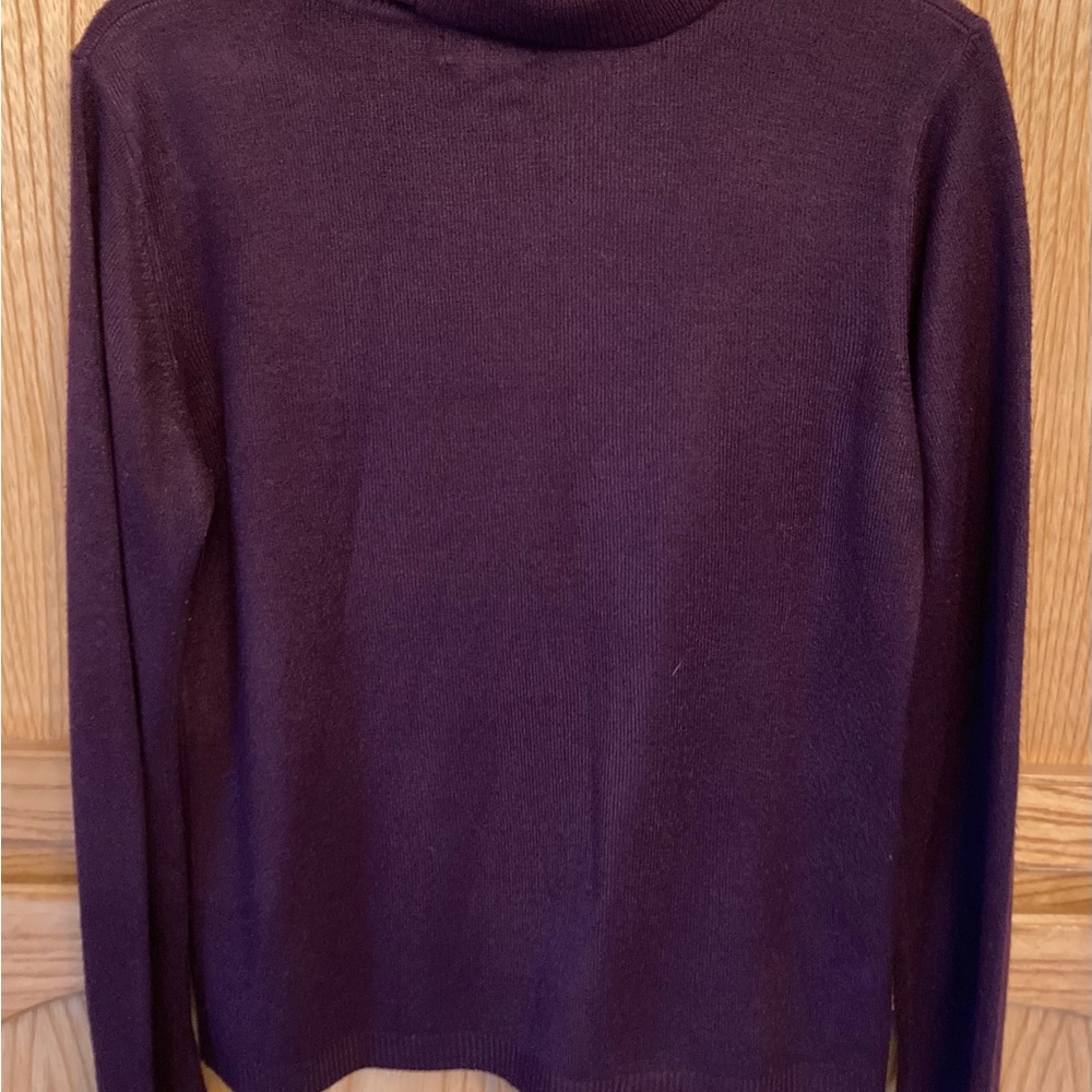 Purple turtle neck sweater